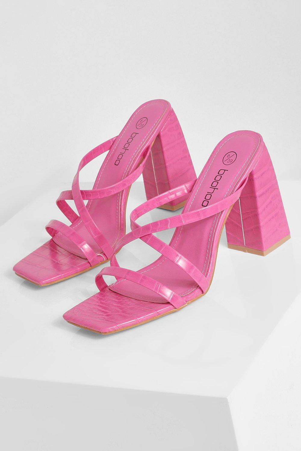 Pink hotsell croc heels